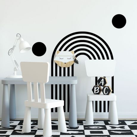Circle & Boho Arch wall Decal Abstract Boho Wall Stickers