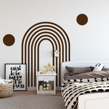 Circle & Boho Arch wall Decal Abstract Boho Wall Stickers