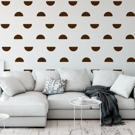Half Circle Wall Decal Pattern Wall Sticker Boho Wall Decor
