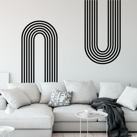 Set of 2 Boho Arches Wall Decal Arches Room Nursery Decor
