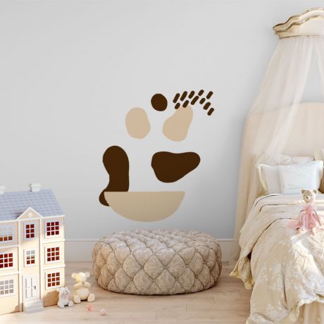 Boho Abstract Shapes Wall Stickers Scandinavian Wall Decor