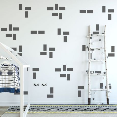 Set of 140 Small Lines Geometric Boho Wall Stickers