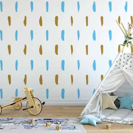 Set of 50 lines Geometric Wall Decor Pattern Wall Decal