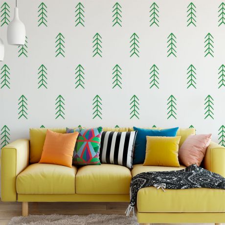 Set of 60 Arrows Pattern Geometric Wall Decals Abstract Wall Art