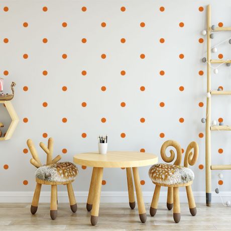 Polka Dots Pattern Geometric Wall Stickers Nursery Decor