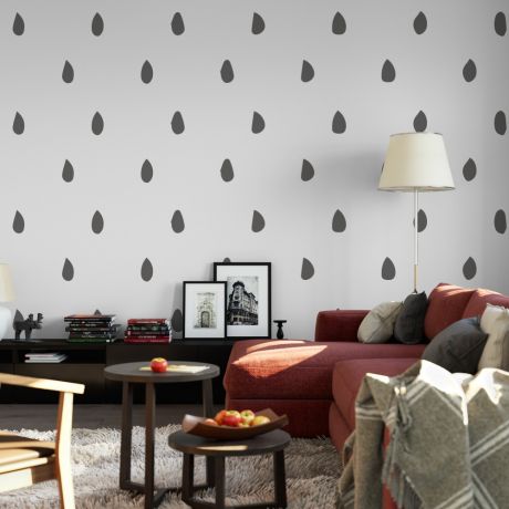 Hand Drawn Polka Dots Geometric Pattern Wall Decals
