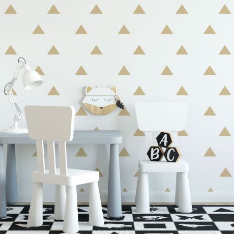 Triangle Geometric Pattern Wall Decals Nursery Decor