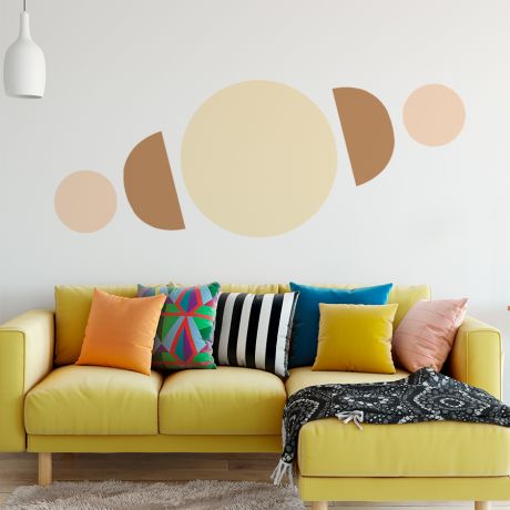 Boho Shapes Circle & Half circle Geometric Wall Decor Abstract Wall Art
