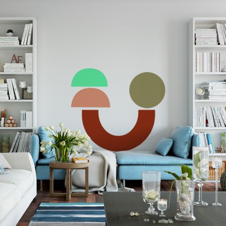 Boho Shapes Scandinavian Half circles Geometric Wall Decor