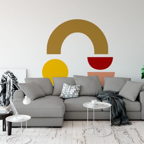 Boho Shapes Scandinavian Half circles Geometric Wall Decor