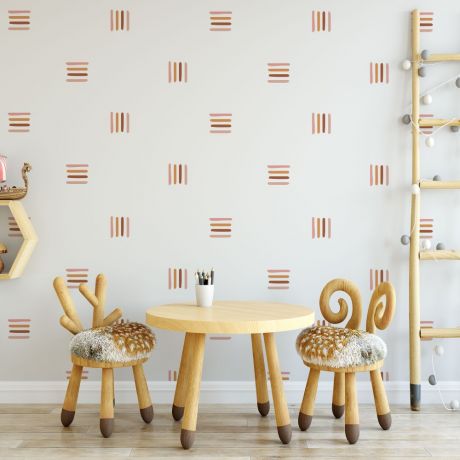 Set of 50 Lines wall Decal Abstract Boho Wall Stickers