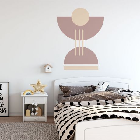 Boho Shapes Geometric Wall Decor Half circles and lines Abstract Wall Art