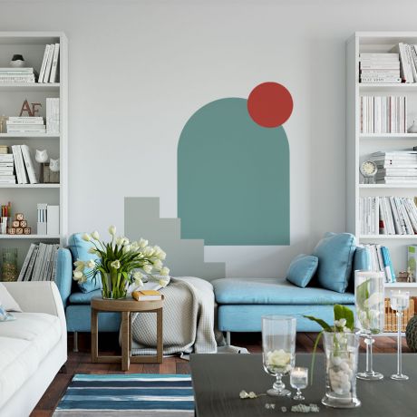 Boho Shapes Abstract Wall Art decor Geometric Wall Decal