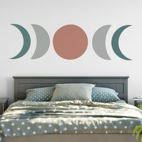 Boho Circle with Half Circles Nursery Wall Decals