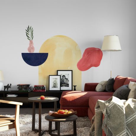 Boho Arches Wall Stickers, Abstract Shapes Decal With Colours, Shapes Wall Decal, Boho Arches Decal, Home Decor Boho, Wall Decor, Wall Decal