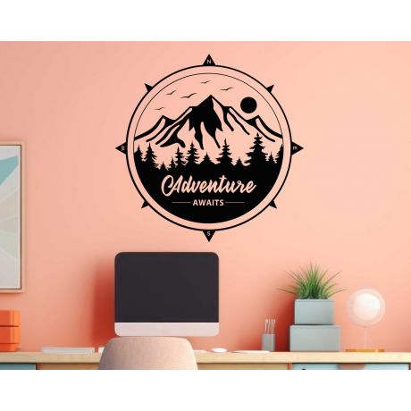 Adventure Awaits Quotes Wall Decals For Inspired Room Decoration