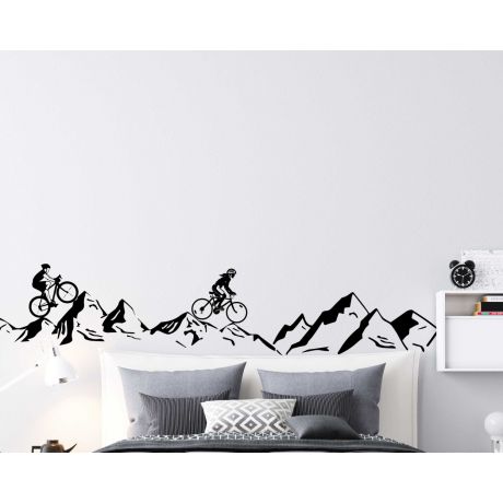 Best Adventure Cycling Race wall Stickers For Sports Person Room Wall Decor