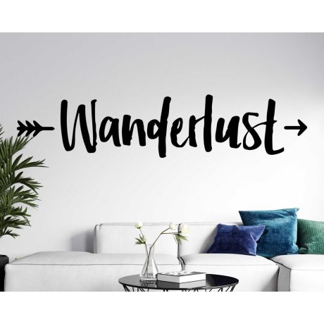 Beautiful Wanderlust Quotes Wall Decals For Room Wall Decoration