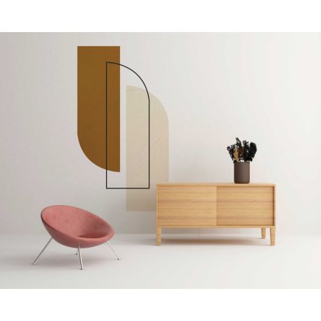 Best Abstract Geometric Shapes Boho Vinyl Wall Stickers For Interior Decor