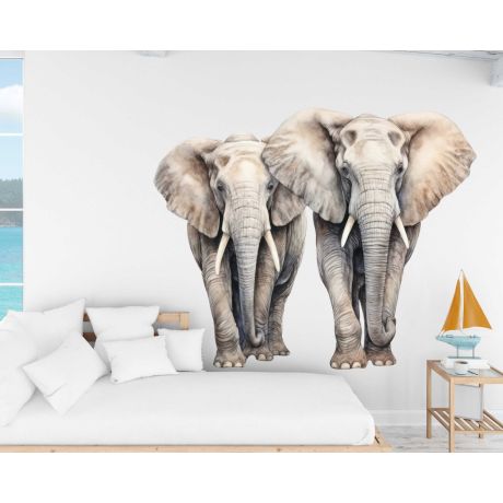 Best Beautiful Elephants Vinyl Wall Stickers For Nursery Decoration