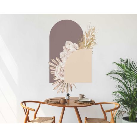 Best Beautiful Floral Arch Vinyl Wall Decals For Bedroom Decoration