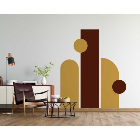 Best Boho Abstract Shape Wall Decals For Bedroom Headboard Decoration