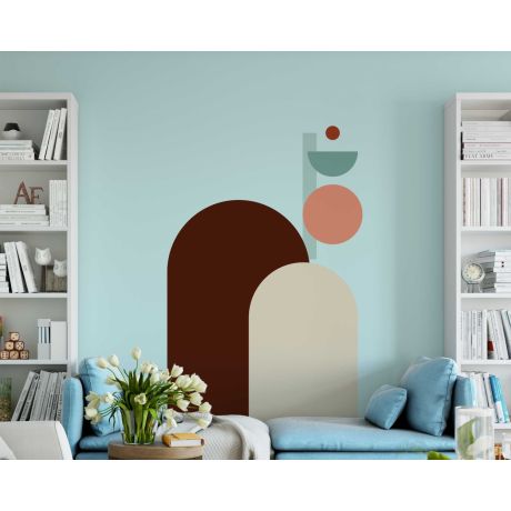 Best Boho Arch, Circle And Half Circle Wall Stickers For Bedroom Decoration