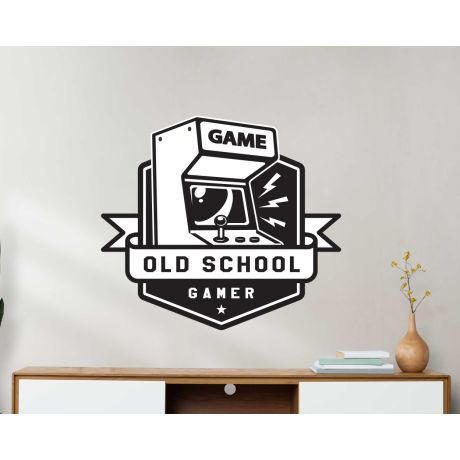 Old School Gamer Wall Decals For Ultimate Gaming Room Decorations