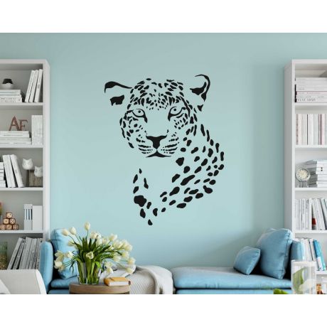 Best Leopards Animal Face Wall Decal For Kids Room Decoration