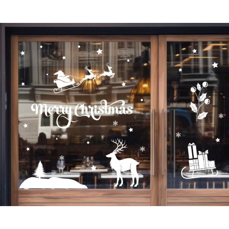 Best Merry Christmas Vinyl Stickers For Glass Window Decoration