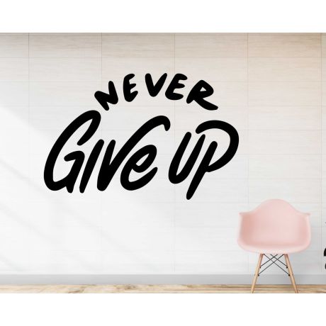 Best Never Give Up Motivational Wall Stickers for Room Decoration