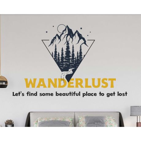 Best Wanderlust Motivational Quotes Decal For Traveller Room Decoration
