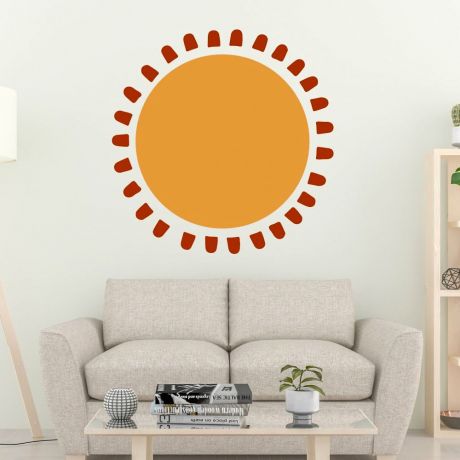 Boho Sun Wall Decal Nursery Design Shapes Wall Stickers