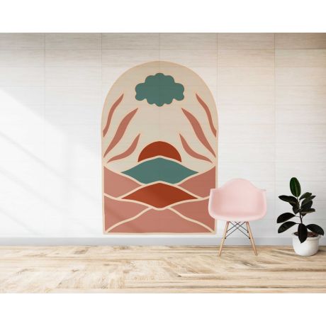 Beautiful Arch Boho Vinyl Wall Stickers For Room Wall Decorations