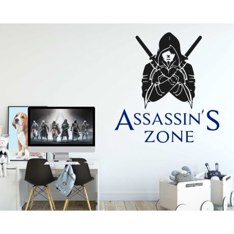 Assassin's Zone Wall Stickers For Boys Bedroom Wall Decoration