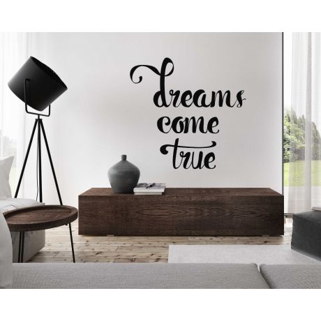 Bring Aspirations To Life With Dream Come True Motivation Quote Wall Decals