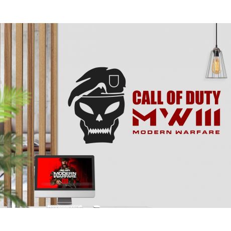 Call Of Duty Wall Stickers For Gaming Room Wall Decoration