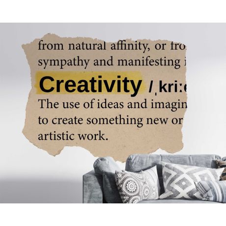 Creativity Png Dictionary Word Wall Decal For Home Decoration