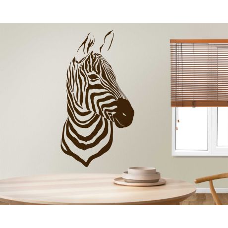 Cute Animal Zebra Head Wall Decals For Kids Room Decoration
