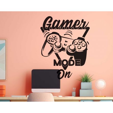Gaming Wall Decals, Gaming Room Decor, Online Shopping, Vinyl Decals, Gamer Mode On Gaming Wall Decals