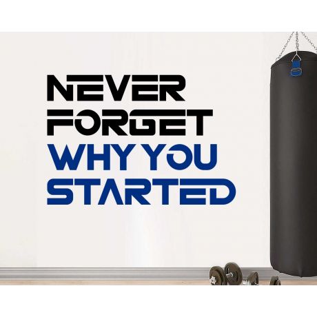 Never Forget Why You Started Motivation Home Gym 