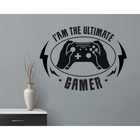 I'm The Ultimate Gamer Gaming Wall Stickers For Gamer Room Decorations