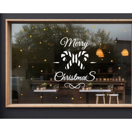 Best Merry Christmas Stickers For Shop Glass Window Door Decoration