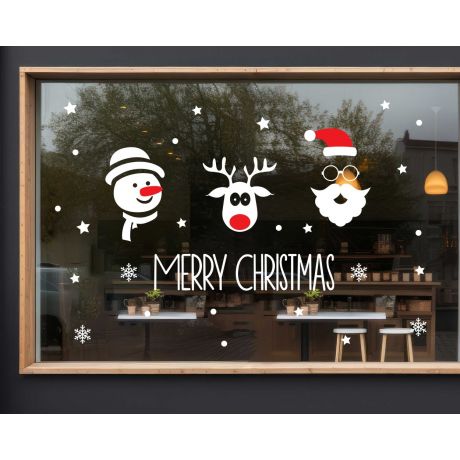 Best Merry Christmas Window Glass Vinyl Stickers