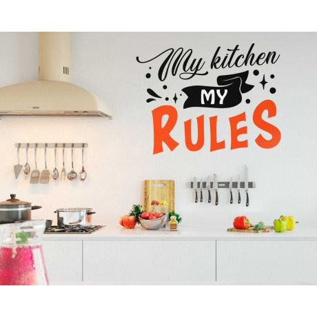 Kitchen Wall Quote My Kitchen My Rules