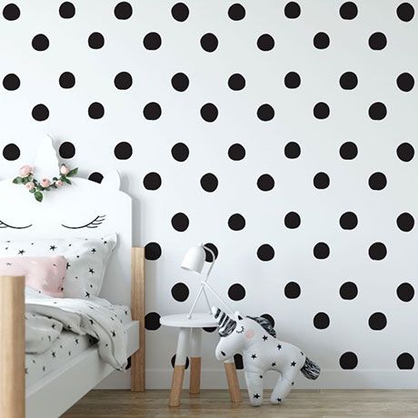 Set of Hand Drawn Dots 5cm Wall Decals - Peel and Stick Confetti Wall Stickers