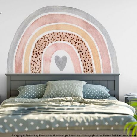 Rainbow Wall Stickers, Rainbow Stickers for Kids Room Decor, Wall Decals for Kids room, Home Decor, Nursery Wall Decals, Rainbow Wall Decals