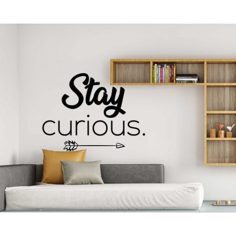 Stay Curious Motivative Wall Decals For Room Wall Decoration