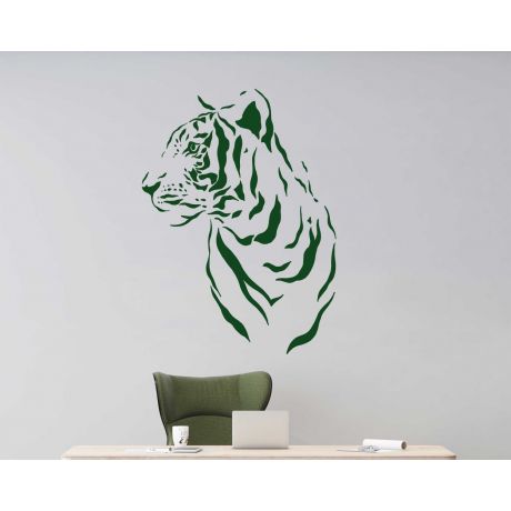 Tiger Face Jungle Animal Wall Decals For Kids Room Decoration