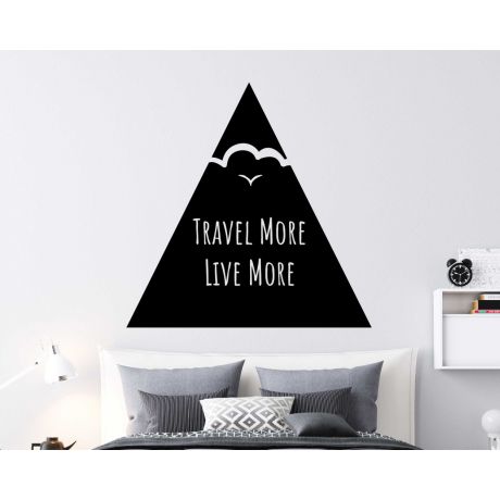 Transform Your Space With 'travel More, Live More' Motivational Quotes Wall Decals